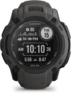 Garmin [renewed Instinct 2X Solar – GPS-Smartwatch mit unendlicher Akkulaufzeit im Smartwatch-Modus, über 40 Sport-Apps, Smart Notifications, Trainingszustand, Schlafanalyse [Generalüberholt]