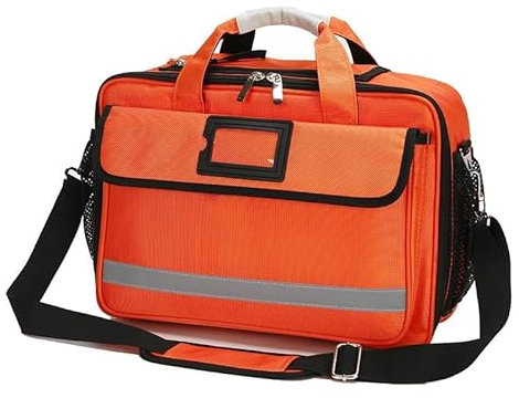 RAYACO wasserdichte flammhemmende medizinische Rucksack Rettungs-Kit Erste-Hilfe-Kit, für Sport Haus Auto Büro Camping und Wandern(Orange)
