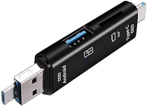 4 in 1 SD Card Reader, TF Card Reader, USB-C To Micro SD SDXC SDHC Memory Card Reader HUB With Micro USB OTG, Type A 3.1 Flash Drive Adapter For Laptops Camera, Phones, Computer, PC And More