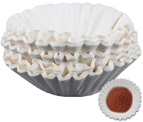 Lot de 100 filtres à café blancs jetables pour corbeille à goutte, papiers de brassage jetables | Outils de brasserie pour extraction à froid, feuilles filtrantes jetables pour la cuisine à la maison