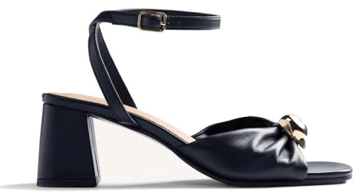 GIOSEPPO Kabarnet T-Strap da donna, nero/bianco, 38