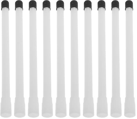 OUNONA 10 Pezzi Prolunghe Valvole Pneumatici Plastica Estensione Diritta Stelo Ugello Per Gonfiaggio Facile Compatibile Valvole Standard Auto Moto Bici