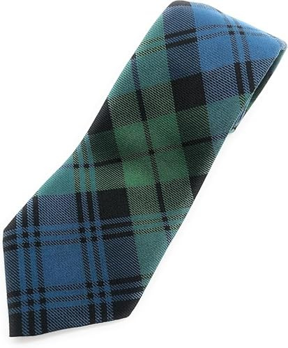 Campbell Ancient Tartan Neck Tie for Men, Traditional Scottish Plaid Pattern