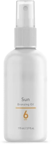 Sun Bronzing Oil SPF 6 115ml – Tanning Body Oil for a Golden-Looking Tan | Spray Bottle, 3.9 fl oz