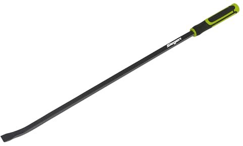 Sealey Heavy-Duty 25° Pry Bar 900mm With Hammer Cap - S01154 , Black
