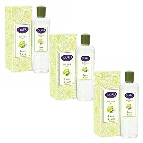 DURU Traditionelles türkisches Aftershave-Cologne, 400 ml, 3 Stück