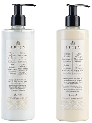Prija Beauty Set 2x 380ml Bodylotion + Körpercreme mit Centella Asiatica