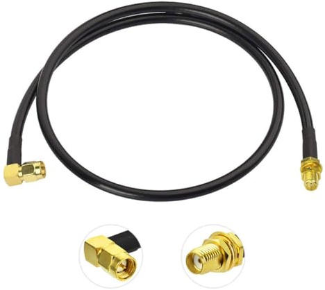 BINGFU SMA Kabel 1 m SMA Stecker auf Buchse 5G LTE Antennenkabel | RG58-Koaxial-Verlängerungskabel für 5G/4G LTE Router, Modem, Gateway, Funkgeräte und Amateurfunk-Anwendungen
