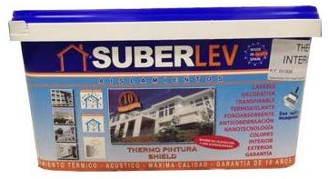 PINTURA TERMO AISLANTE ANTIHUMEDAD SUBERLEV COLORES 4LT (VAINILLA)
