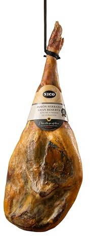 JAMBON SERRANO GRAN RESERVA. 6,5-7,5 kg. Plus de 14 mois d'affinage Sélection spéciale.