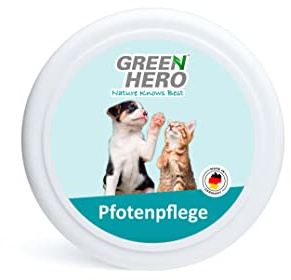 Green Hero Pfotenpflege für Hunde und Katze Pfotenbalsam mit Pfotenschutz in einem Produkt Pfotensalbe gegen Risse und Austrocknung mit Arnikaöl, Rapsöl, Lorbeerblatt öl 75 ml