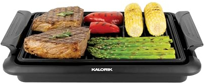 Kalorik Electric Indoor Grill, in Black (GR 45927 BK)