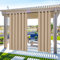 Tenda per Esterni Impermeabile, Oscurante Tende, Tende da Sole per Esterno Protezione dai Raggi UV, Tende impermeabili con Anelli per Giardino Cortile Balcone Gazebo (Champagne, 2 pezzi/ 132 X 275 CM)