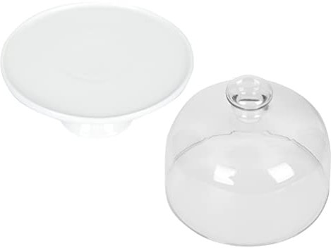 Zerodeko Tortenständer Mit Fuß Aus Glas Und Keramik Hochzeitstortentablett Hohes Fußtablett Süßigkeiten-serviertablett Partyzubehör Für Trockenfrüchte Desserts Kekse Nüsse Gebäck Und Snacks