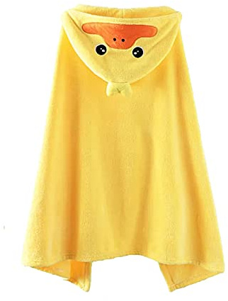 YeBon Kids Hooded Towel Soft Absorbent Bath Towel with Cute Frog Design for Babie, Toddler, Infant Perfect Shower Gifts for Boys and Girls 55x28 (DK6)