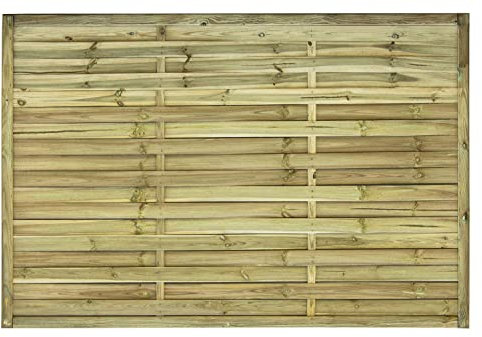 AVANTI TRENDSTORE - Larissa - 1x Recinto intrecciato in legno massiccio di pino, misura 180x180 cm (1) (2, 180x120 cm)