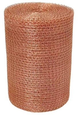 YAGJIA Kupfernetz 12.7cm x 10m, Schneckenzaun Kupfer, Kupferband Gegen Schnecken, 100% Reines Kupfergeflecht Kupfergewebe Kupfergitterrolle zum Bauen von Löchern, Pflanzenschutz für Haus und Garten