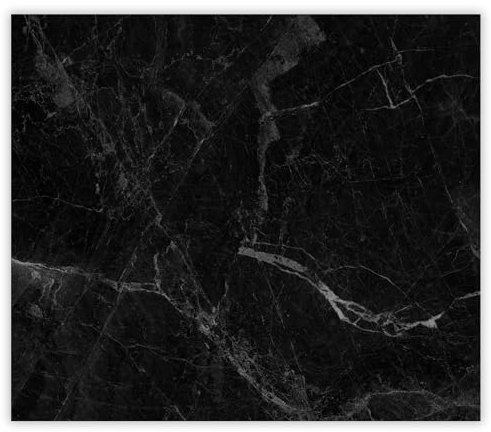 SMTDeco Herdabdeckplatte 60×52 cm – Mehr Arbeitsfläche, Spritzschutz & Schneidebrett – ESG Glas, kratzfest – für Induktion/Ceranfeld – 1-teilig, Motiv Marmor Stein Schwarz