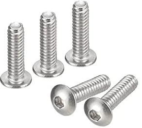 QUARKZMAN #2-56x5/16 Linsenkopfschrauben Innensechskant 100 Stück 304 Edelstahl Verschlüsse Sechskant Bolzen Schrauben Voll Gewinde Sechskant Antrieb Schrauben