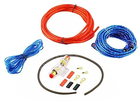 Seprendi 1500W Car Amplifier Installation Wiring Harness Kit 8GA Audio Amplifier Subwoofer Power Cable