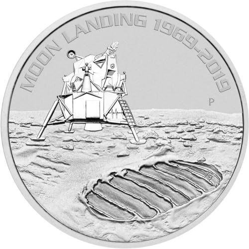 1 unze Silbermünze - Apollo 11-2019 - 50 Jahre Mondlandung - 1 Oz Silber Silver 999 nur 50.000! Top Zustand in Kapsel