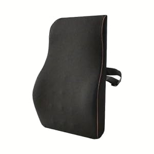 Lumbar Support Pillow for Office Chair Car Memory Foam Back Cushion Large Back Support Pillow for Computer, Gaming Chair, Recliner Double Adjustable Straps