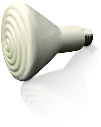 fratrisPRO Keramik Dunkelstrahler E27 | Wärmelampe Keramik Infrarotlampe für Tiere Strahler | Hühner Küken Reptilien Terrarium (150 Watt)
