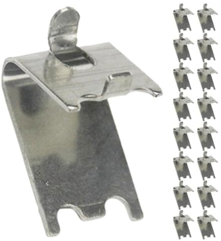 Uonlytech Commercial Fridge Shelf Clips 25pcs Freezer Shelf Clips Raised Edges Easy to Install