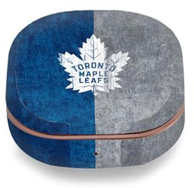 Head Case Designs Offizielle NHL Halb beunruhigt Toronto Maple Leafs Vinyl Haut Aufkleber Abziehbild Abdeckung kompatibel mit Buds Live/Buds Pro / Buds2