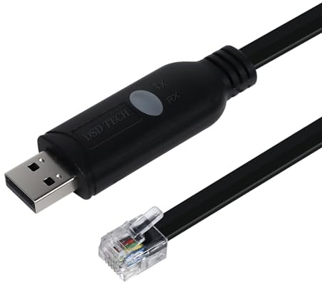DSD TECH SH-RJ12S USB auf RJ12 RS485 6P6C Serielles Konverterkabel mit FTDI FT232RNL Chip