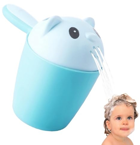 Badebecher zum Ausspülen der Haare, Baby-Badespülbecher - Shampoo-Spülbecher, Wasserfall-Badspüler mit ergonomischem Griff,Shampoo-Schaufeln, Sprinkler, Badewasserschöpfer, Baby-Badebecher für Kinder,
