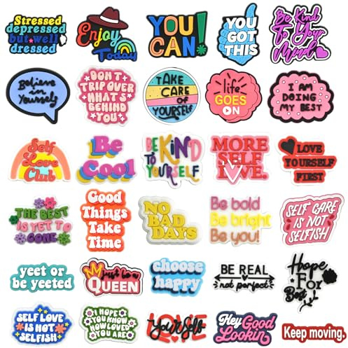30 PCS Cute Pins Bulk,Funny Backpack Pin Lapel Badge Pins Set Different Phrase Brooch Pins for Backpacks,Jackets,Hats,Bags