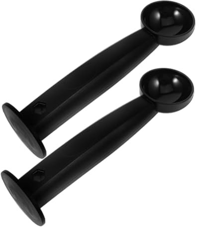 VILLCASE 2pcs Espresso Tamper Spoon Tablespoon Measure Spoon Pressed Bottom Multifunctional Tamping Tool for Espresso Machines