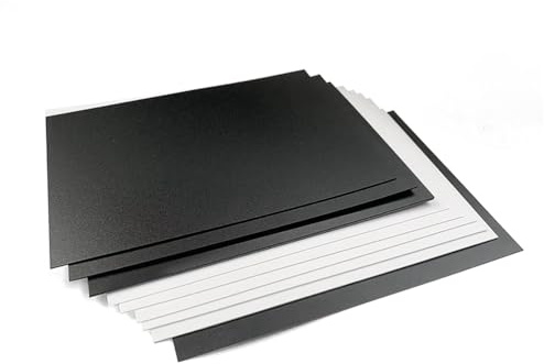 TIHONORI Feuille en Plastique PP Noir Mat 500 mm x 500 mm, épaisseur 0,3 mm à 5 mm, Feuille PVC Rigide pour Bricolage, modélisme, Usage Industriel, 1 pièce,1mm
