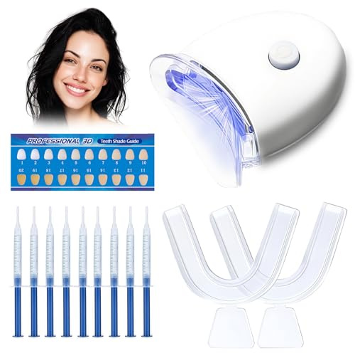 Kit Sbiancante Denti, Set denti Pulizia a Casa, Gel Sbiancamento Denti, Veloce Teeth Pulizia, Efficace Ridurre Delle Macchie, Cure Semplici, Adatto per uso quotidiano