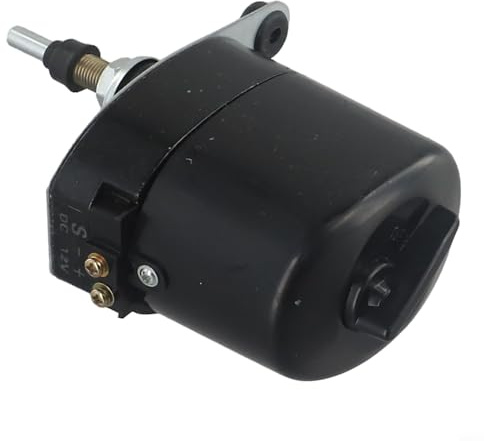 TONIXY Elektrischer Scheibenwischermotor mit Armstück und Wischerblatt, 12 V, für Angelboote, Wohnwagen, Jeeps, Traktoren, ATV und UTV, verstellbarer 45–120 Grad Schabwinkel (Motor)