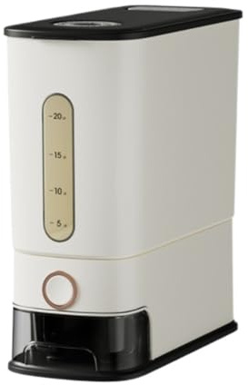 Risdispenser Grain 24L Risdispenser Risförvaringsbehållare Hushållsspannmålsdispenserhink Med Tidsskala Risbehållare Hushåll Korndispenser