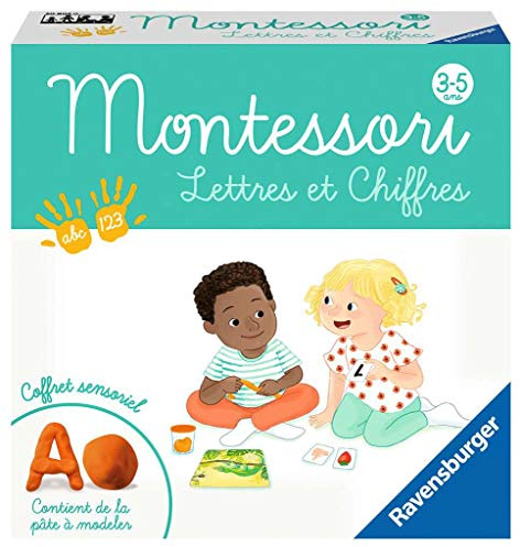 Ravensburger 4005556208050 Montessori - Buchstaben et chiffres Lernspiel, Einheitsgröße