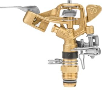 Bradas 0178 - Irrigatore circolare in ottone, 25 m, AG 1/2'' 360°