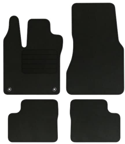 Velourmattenset für Renault Twingo III ab Bj. 2014 Basic runde Befestigungen Veloursfussmatten Automatten Mit Absatzschoner Passform Neu
