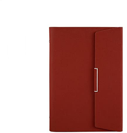 Hardcover A5 Leder Spiral Notizbuch Planer Organizer 6 Ringbuch Büromaterial Business Notizblock Notizbuch,braun,4PCS