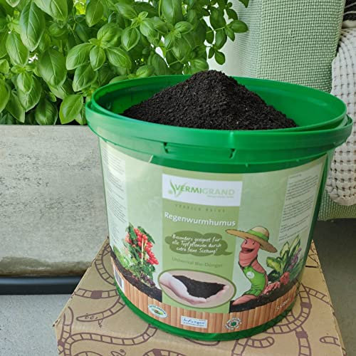 5L Wurmhumus Bio Dünger aus Österreich | Kompost von Regenwürmern 0-3mm