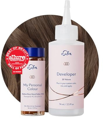 eSalon Permanent Hair Colour Set, 100% Grauabdeckung, Heimcolorationen, 0% Ammoniak, Multidimensionale Haarfarben, Professionelle Haarfarben