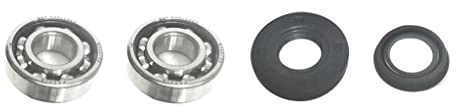 Kurbelwelle Kurbelwellenlager & Simmering Set passend für Yamaha Aerox, MBK Nitro 50 – 4-teilig, 50ccm Minarelli & CPI 2-Takt Motoren
