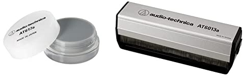Audio Technica AT617a Polyurethane Gel Stylus Cleaner Gel Washable,grey,white,black & AT6013a Dual-Action Anti-Static Record Brush