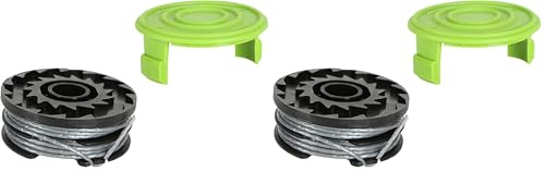 Greenworks Bobina a Doppio Filo con Protezione per Tagliabordi, Diametro del Filo di 2mm, 6m di Filo a Bobina per Greenworks 40V Tagliabordi G40LT G40LTK2 G40LTK2x (Confezione da 2)