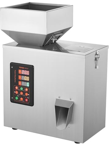 VEVOR Machine de remplissage de poudre, 1-100 g, machine de remplissage auto intelligente pesée particules, distributeur remplissage pour graines de thé, grains, poudre, farine, haricots, paillettes