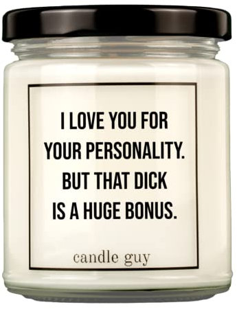 candle guy Duftkerze im Glas [Brennzeit 70h] - Duft-Kerze handgemacht mit Spruch | Freches Geschenk für Frauen, Freundin, Geburtstag | 100% Sojawachs, schöne natürliche Düfte mit ätherischem Öl