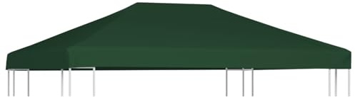 LAPOOH Pavillon Dach, Pavillon Ersatzdach, 4x3 m, 310 g/m², Grün, Wasserdicht