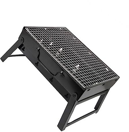 KONTONTY Holzkohlegrill Faltbar Kompakt Tragbar Grillrost Für Außenbereich Grillwerkzeug Einfach Zu Montieren Großes Fassungsvermögen